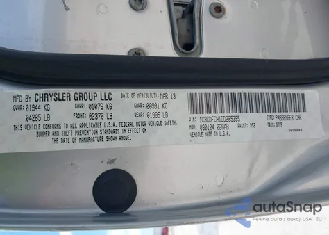 2013 Dodge Dart Limited from USA, damaged, VIN 1C3CDFCH1DD285395